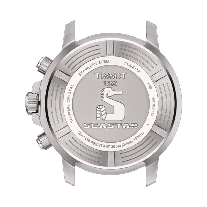 Tissot Seastar 1000 Chronograph Graded Green Black Dial and Grey Stainless Steel Strap T1204171109100