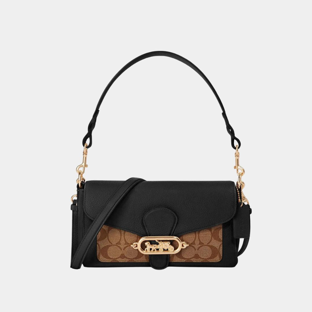 Coach Jade Shoulder Bag Signature Canvas