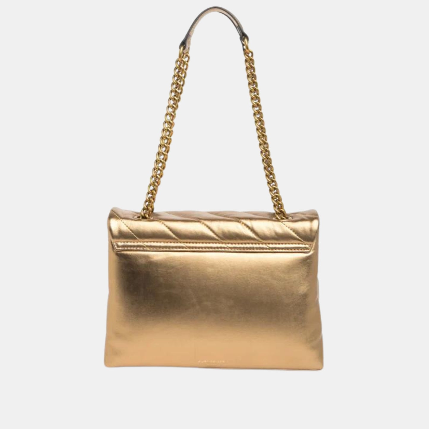 Kurt Geiger London Medium Gold Leather Soho Bag