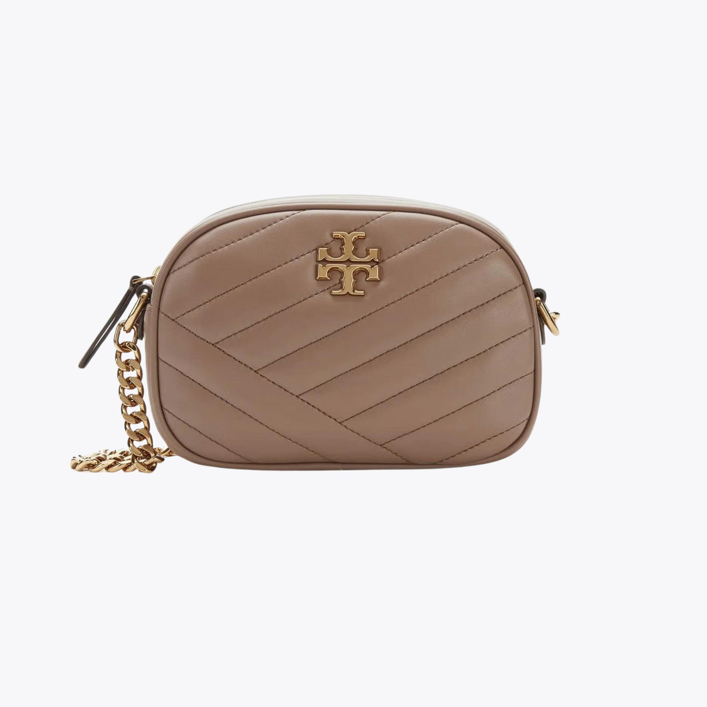 Tory Burch Kira Chevron Camera Bag Classic Taupe