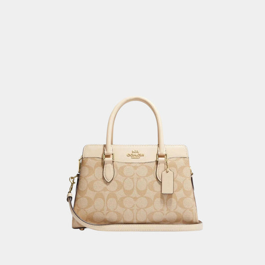 Coach Mini Darcie Carryall In Signature Canvas