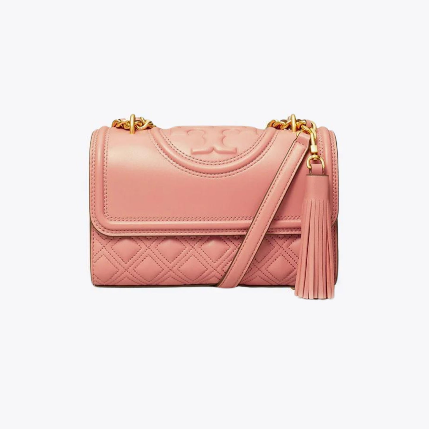 Tory Burch Fleming Small Convertible Shoulder Bag Pink Mangolia