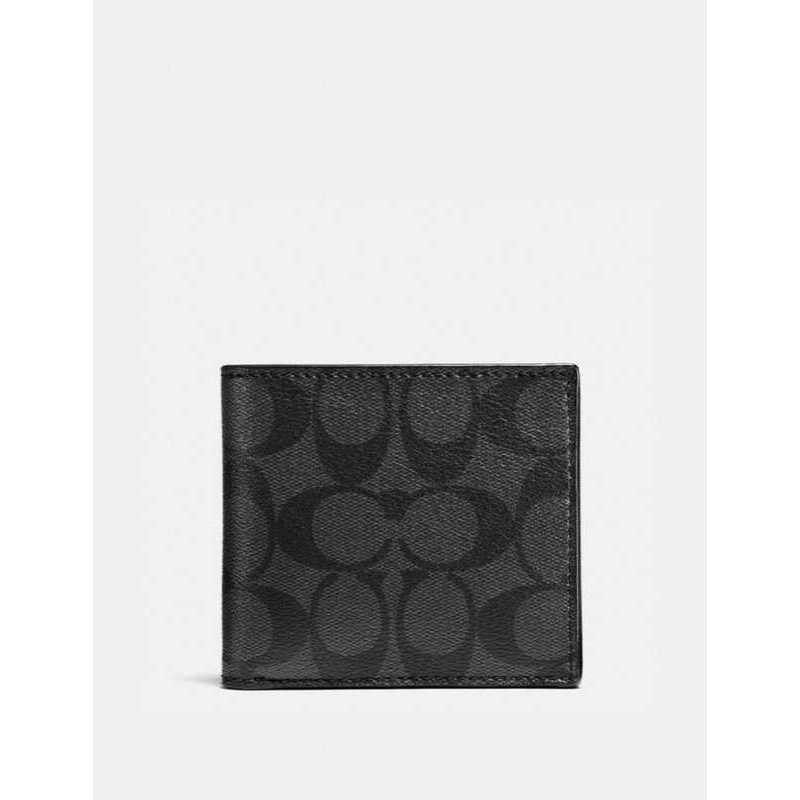 Coach Coin Wallet in Signature Canvas