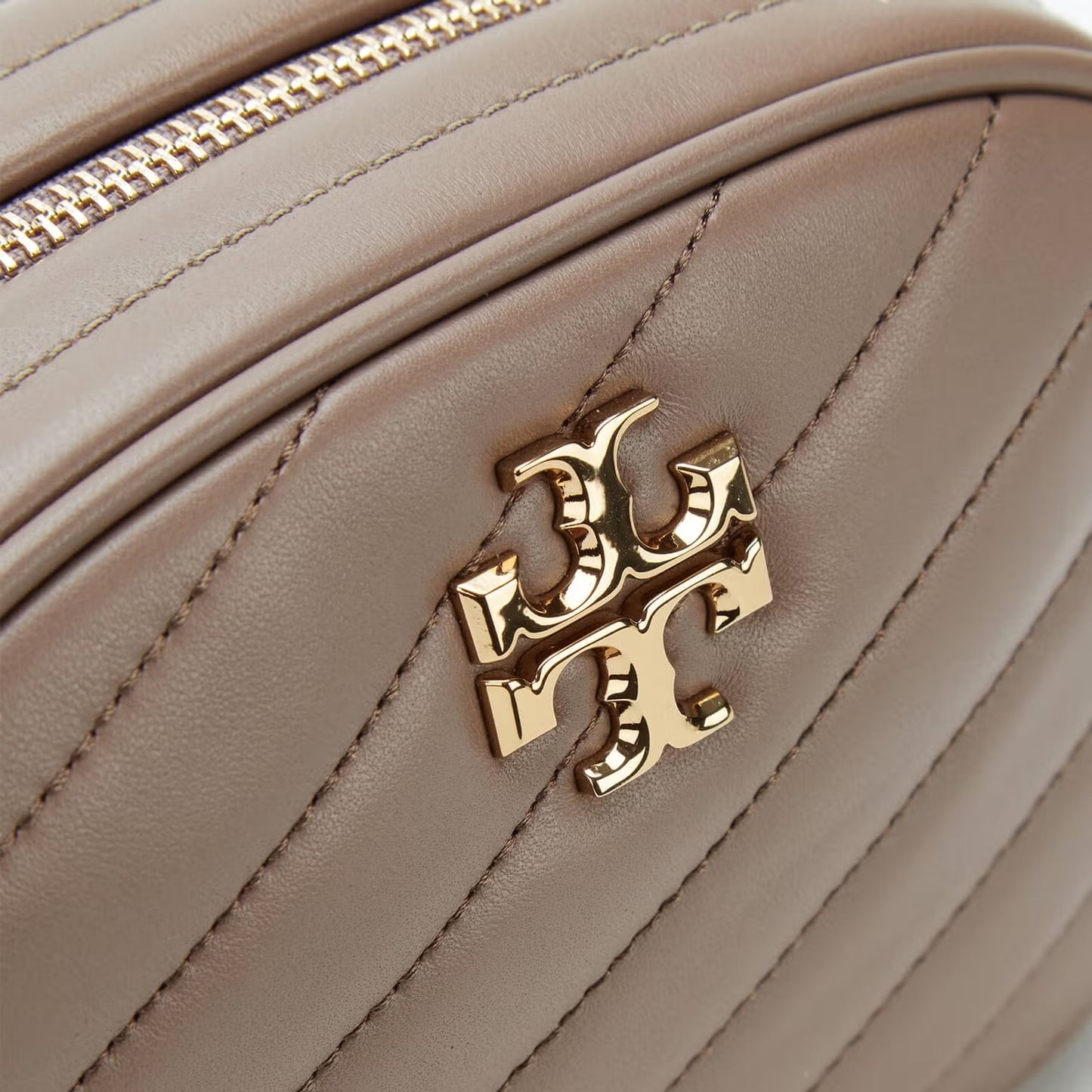 Tory Burch Kira Chevron Camera Bag Classic Taupe