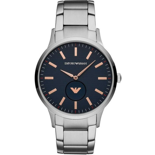 Emporio Armani Men’s Quartz Stainless Steel Blue Dial 43mm Watch AR11137