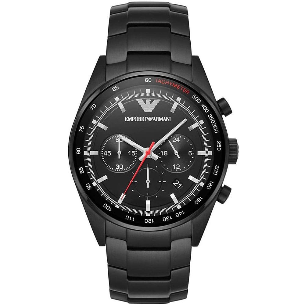 Emporio Armani Men’s Quartz Stainless Steel Black Dial 43mm Watch AR6094