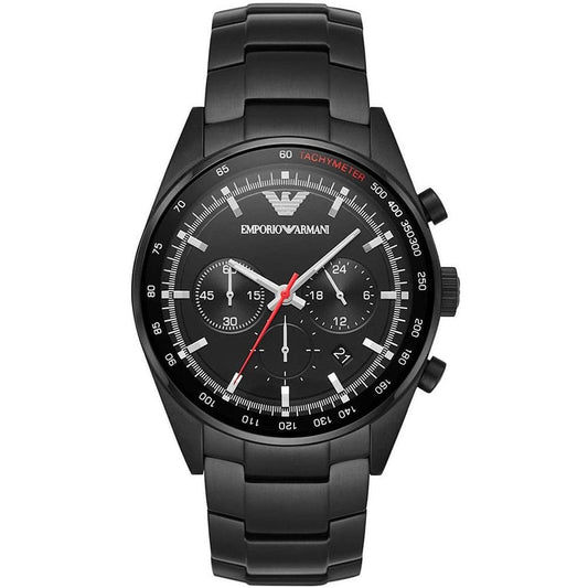 Emporio Armani Men’s Quartz Stainless Steel Black Dial 43mm Watch AR6094