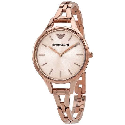 Emporio Armani Women's Dress Watch Analog Display Quartz Pink Watch AR11055