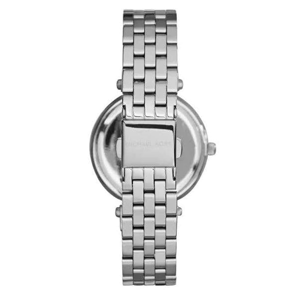 Michael Kors Women’s Quartz Stainless Steel Crystal Pave Rose Dial 33mm Watch MK3446