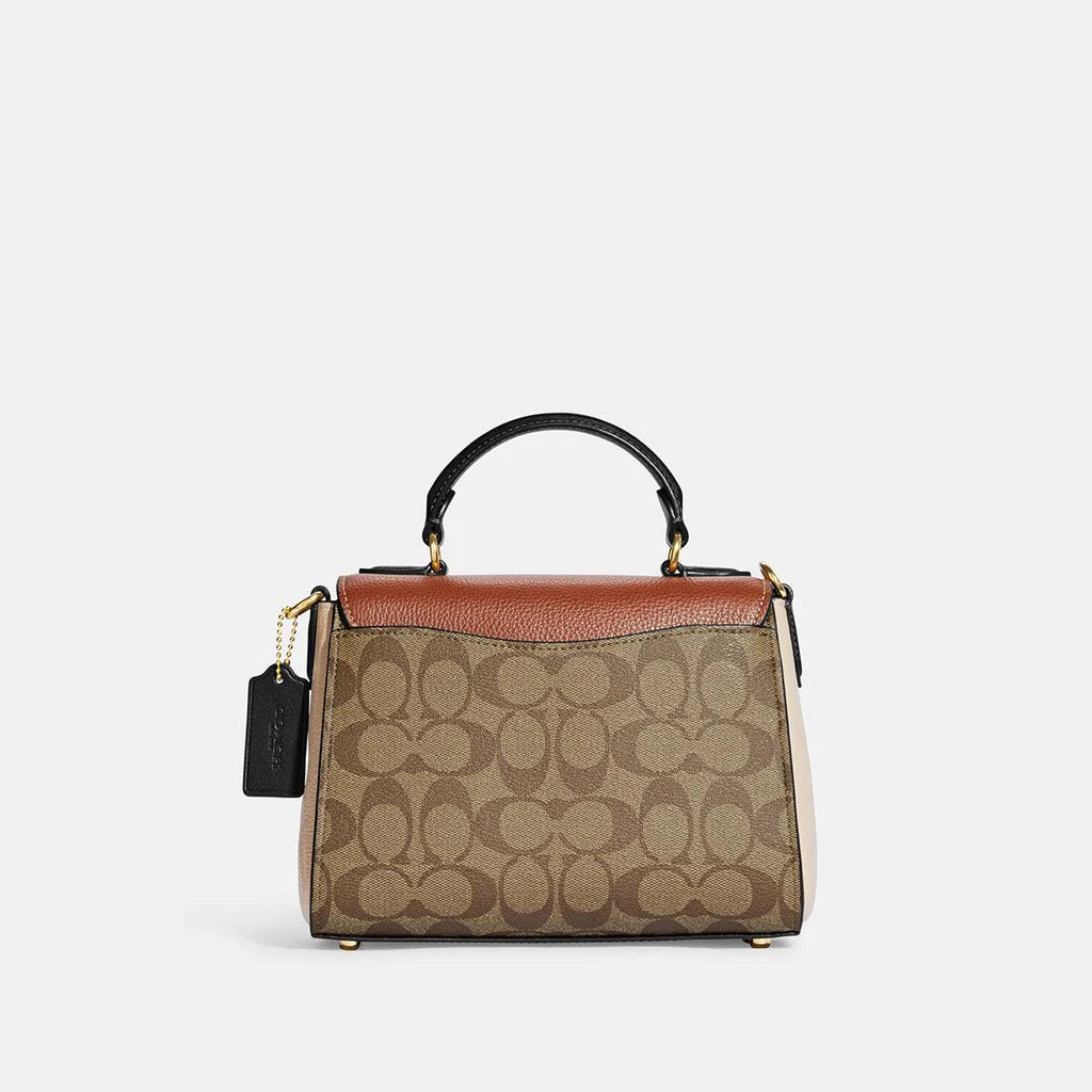 Coach Morgan Top Handle Satchel In Colorblock Signature Canvas