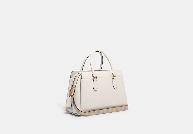 Coach Darcie Carryall With Signature Canvas Detail