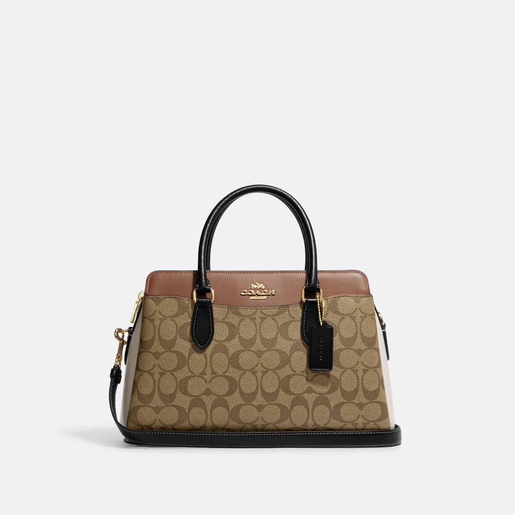 Coach Darcie Carryall In Colorblock Signature Canvas