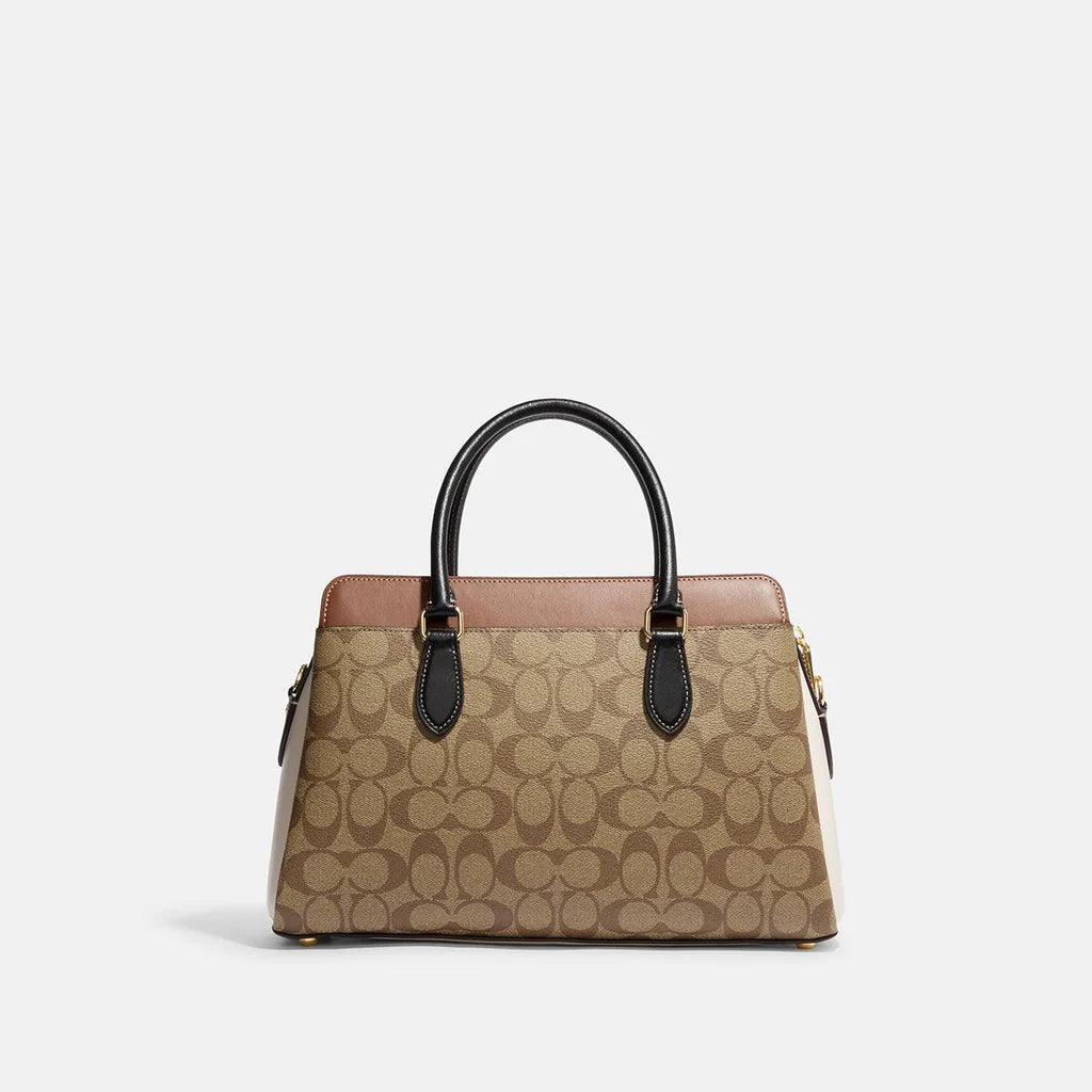 Coach Darcie Carryall In Colorblock Signature Canvas