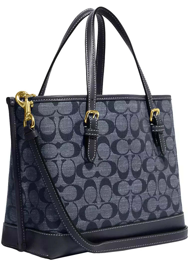 Coach Mollie Tote 25 In Signature Chambray in Denim Multi