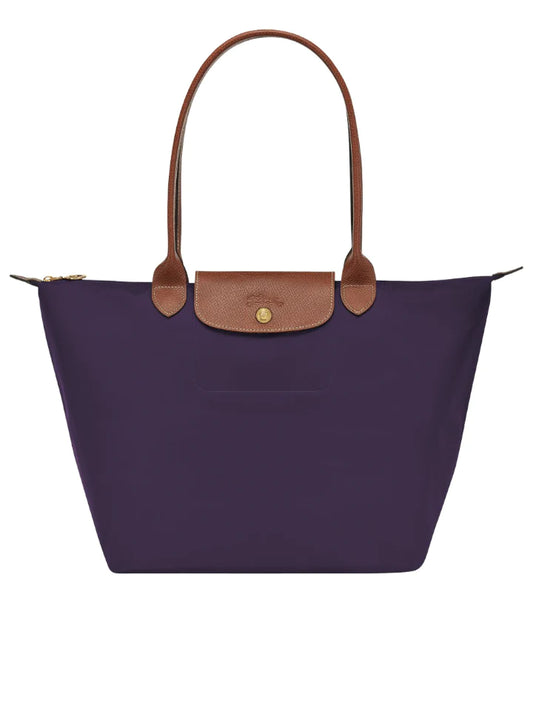 Longchamp Le Pliage Green Tote Bag Purple