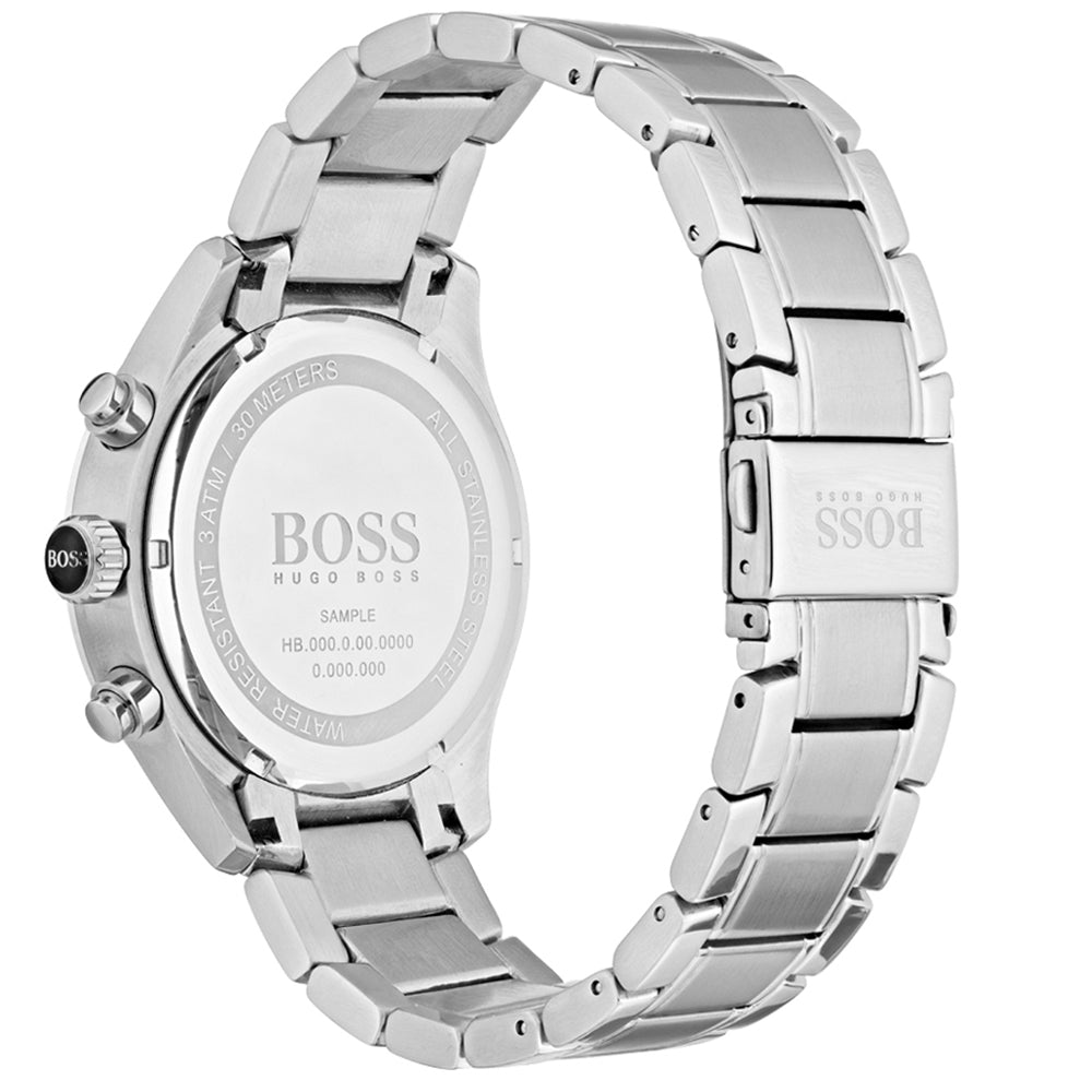 Hugo Boss Men’s Chronograph Quartz Stainless Steel Blue Dial 44mm Watch 1513478