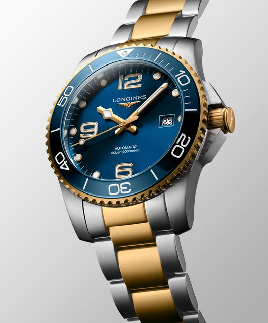 Longines HydroConquest 43 mm - L3.781.3.96.7  - BiColour + Blue Dial