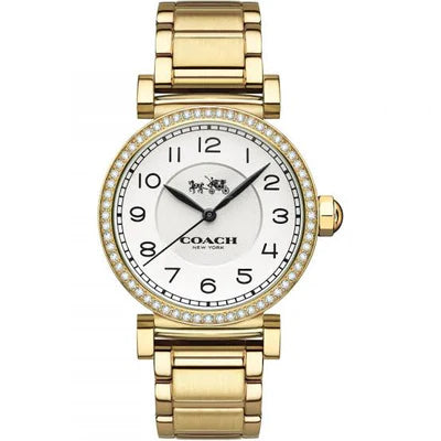 Coach MADISON WHITE DIAL GOLD-TONE LADIES WATCH 14502397