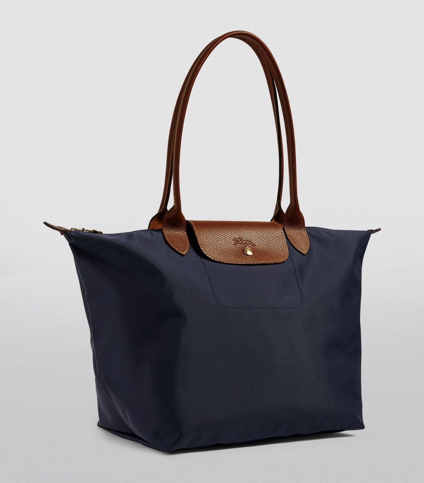 Longchamp Le Pliage Green Tote Navy- Recycled Canvas