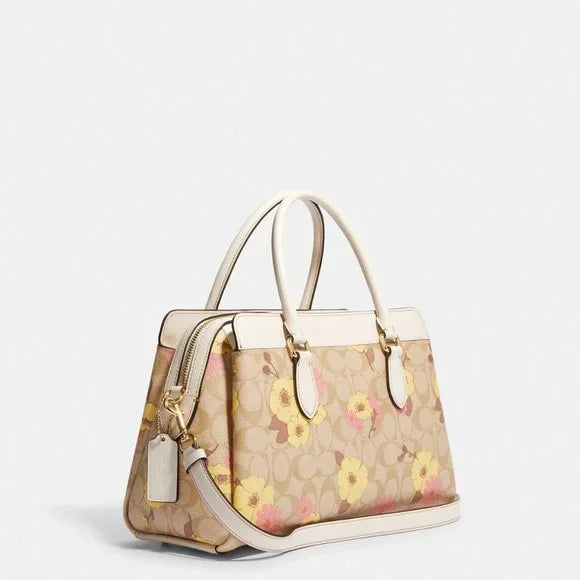 Coach Darcie Carryall In Signature Canvas With Floral Cluster Print BOUTIQUE