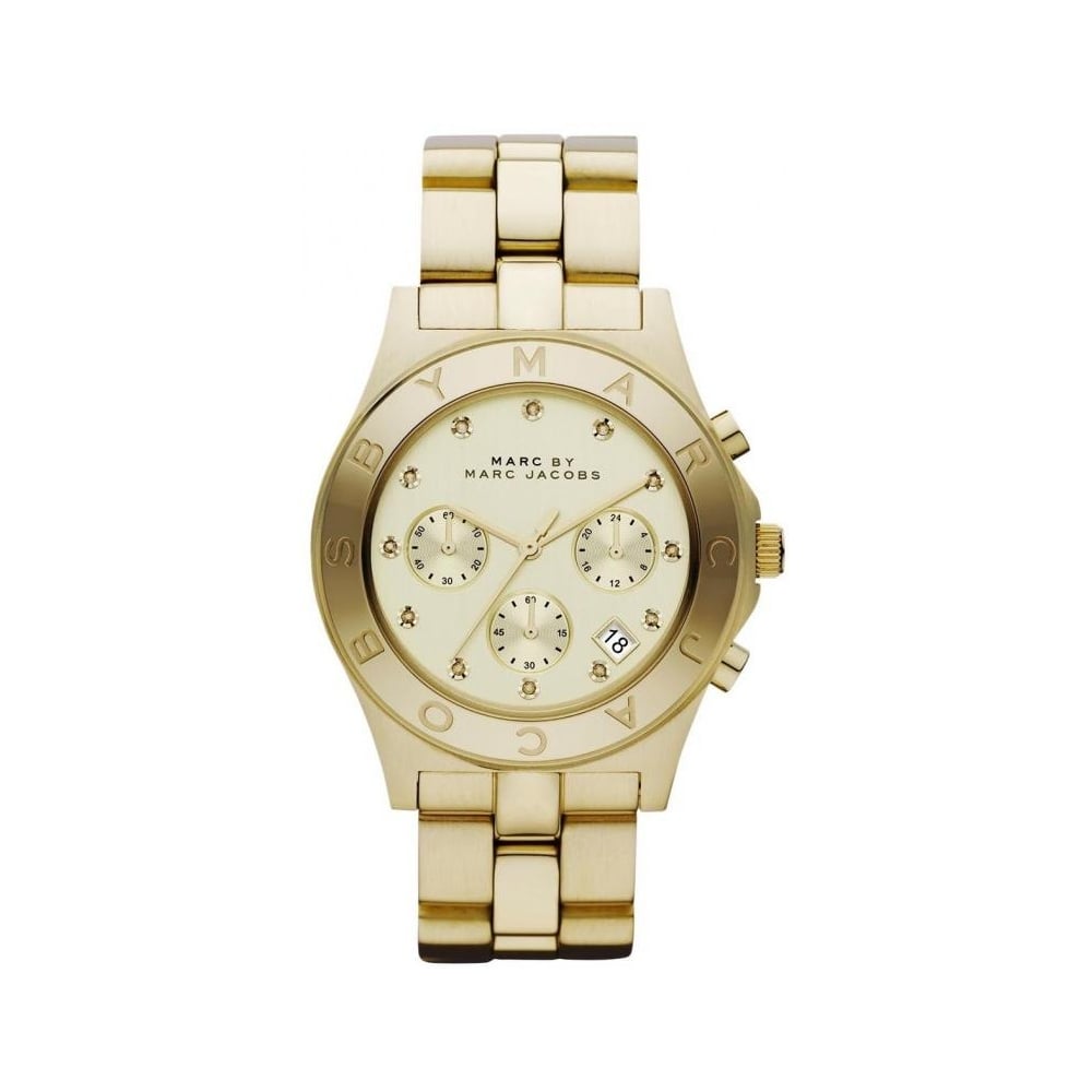 Marc Jacobs Ladies Gold Blade Watch MBM3101