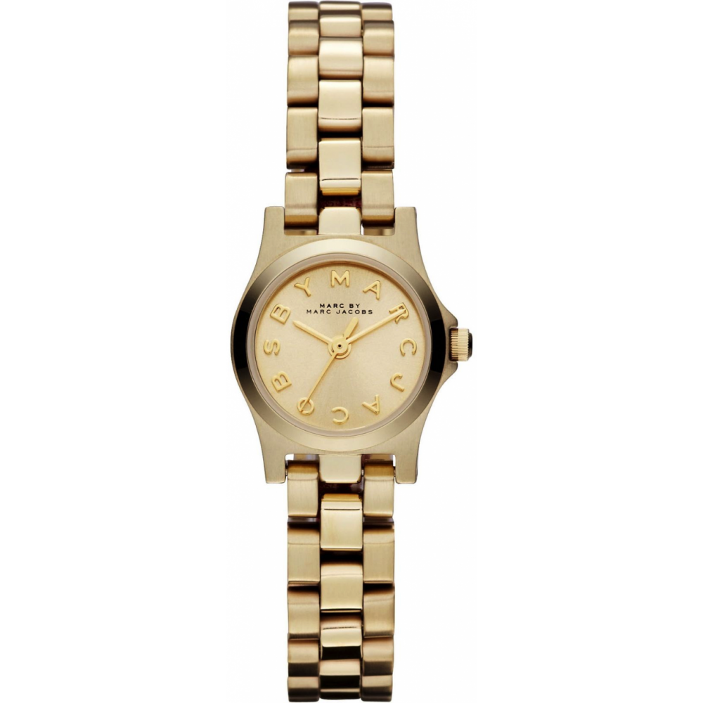 Marc by Marc Jacobs Ladies Gold Dinky Watch MBM3199