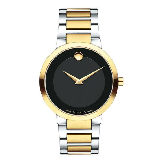 Movado Modern Classic Men’s Two-Tone 39.2mm Gold Pvd Finish 0607120