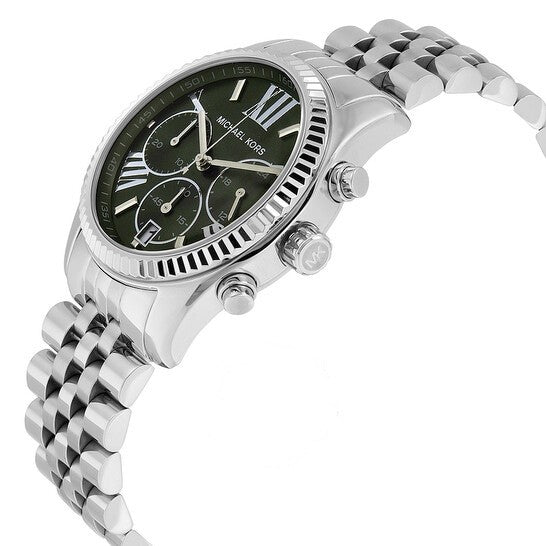 Michael Kors Women’s Quartz Stainless Steel Green Dial 38mm Watch MK6222