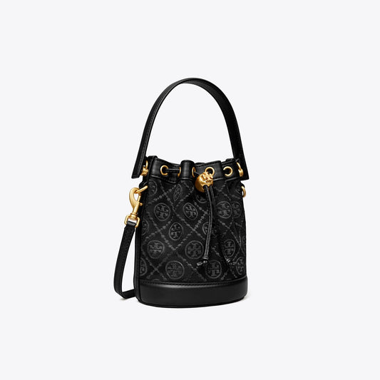 Tory Burch Mini T Monogram Bucket Bag