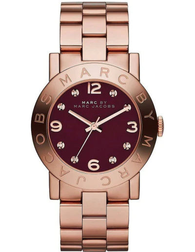 Marc Jacobs AMY BROWN WOMEN'S ROSE GOLD CLASSIC WATCH MBM8618