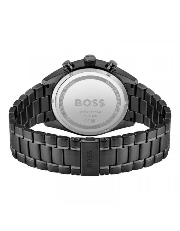 Hugo Boss Men’s Chronograph Quartz Stainless Steel Black Dial 44mm Watch 1513960