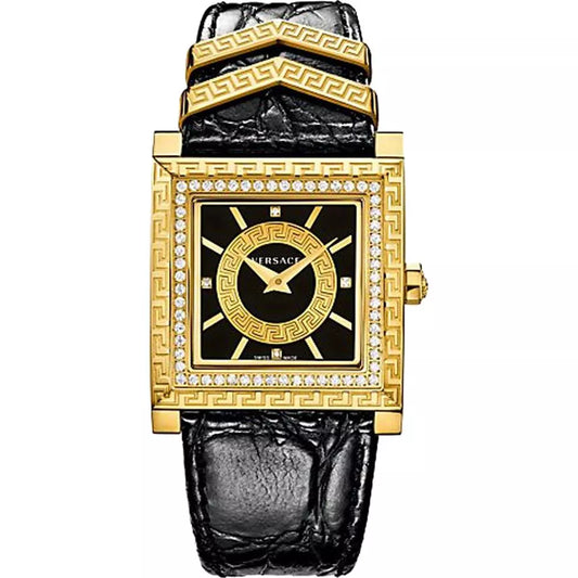 Versace Women’s VQF050015 DV-25 Analog Display Swiss Quartz Black Watch