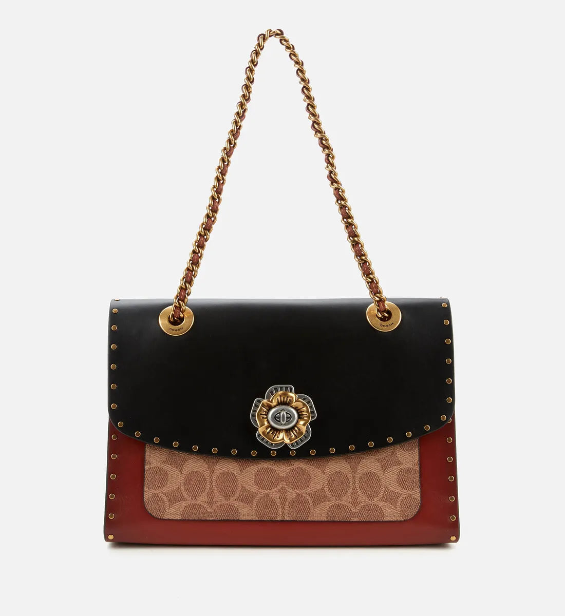 Coach Rivets Parker Shoulder Bag