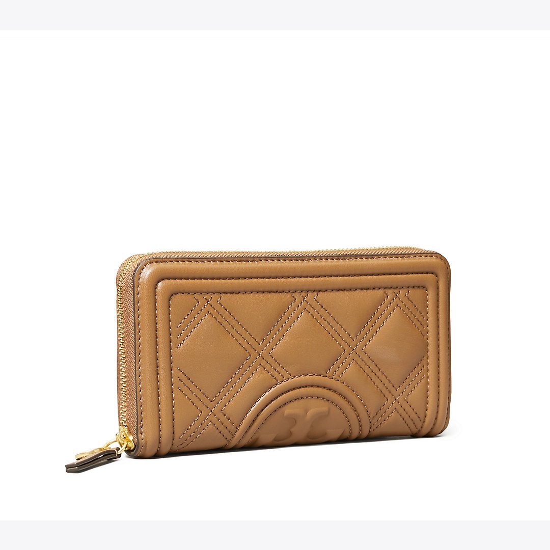 Tory Burch Fleming Soft Zip Continental Wallet - Moose