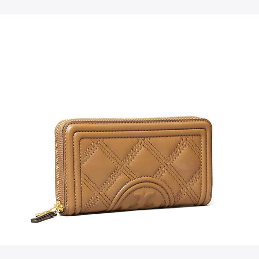 Tory Burch Fleming Soft Zip Continental Wallet - Moose