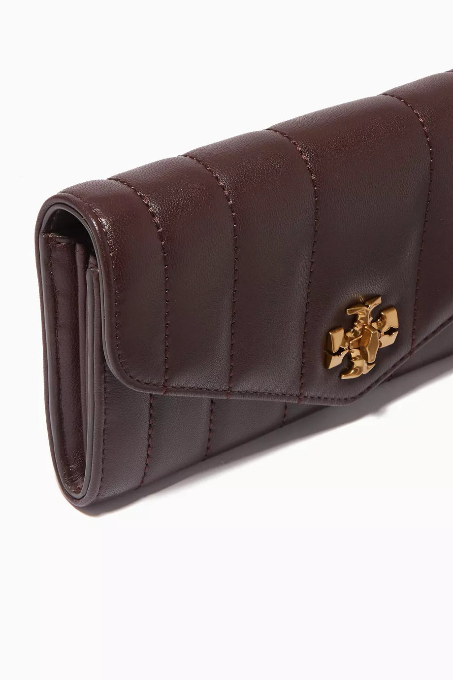 Tory Burch Kira Envelope Wallet in Quilted Leather (Tempranillo)