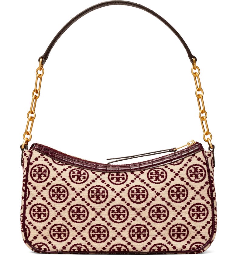 Tory Burch T Monogram  Chenille Studio Shoulder Bag