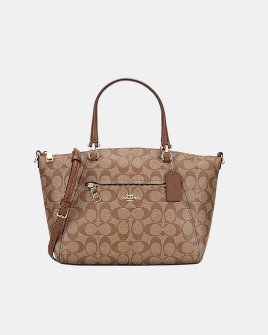 Coach Signature Prairie Satchel Khaki Saddle