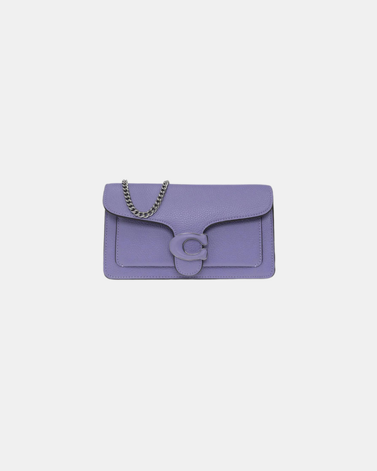 Coach Tabby Logo Plaque Chain Clutch 20