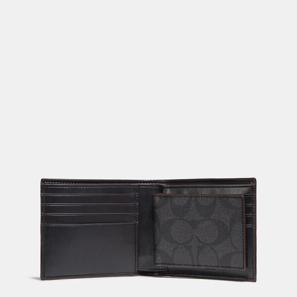 Coach 3-In-1 Wallet In Signature Canvas Men Wallet