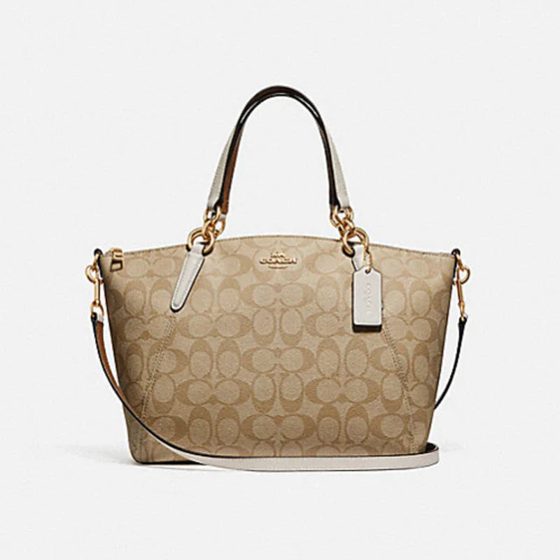 Coach Kelsey Satchel In Signature Canvas Bag