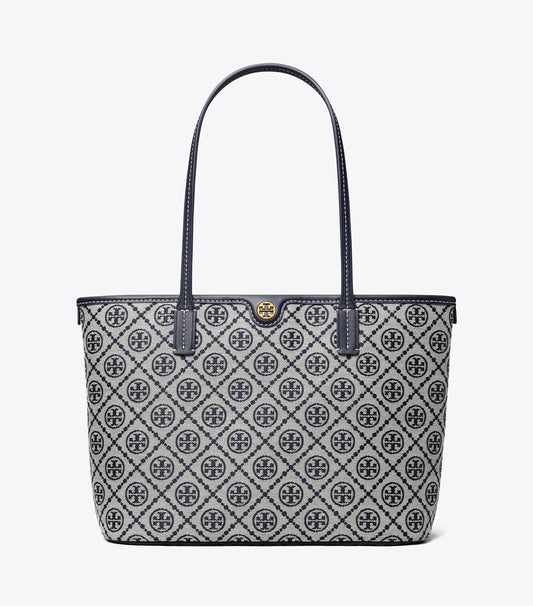 Tory Burch T Monogram Small Zip Tote