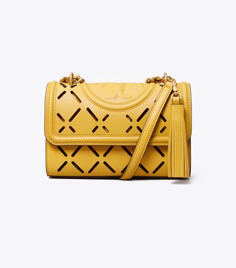 Tory Burch Fleming Diamond Perforated Small Bag