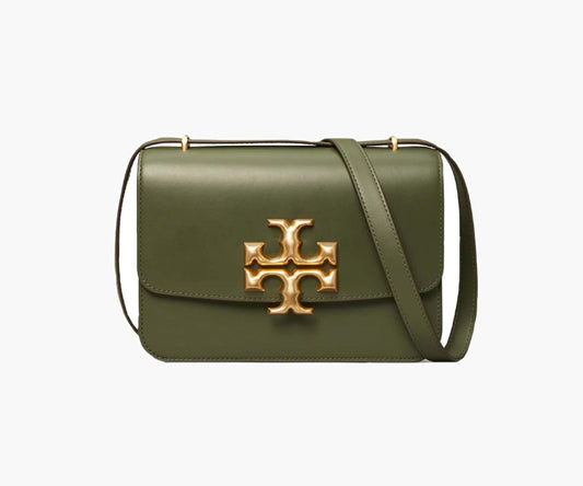 Tory Burch – Eleanor Convertible Shoulder Bag (Dark Ivy) Large