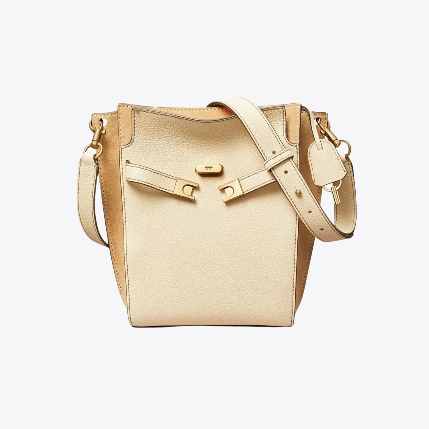 Tory Burch Lee Radziwill Pebbled Double Bucket