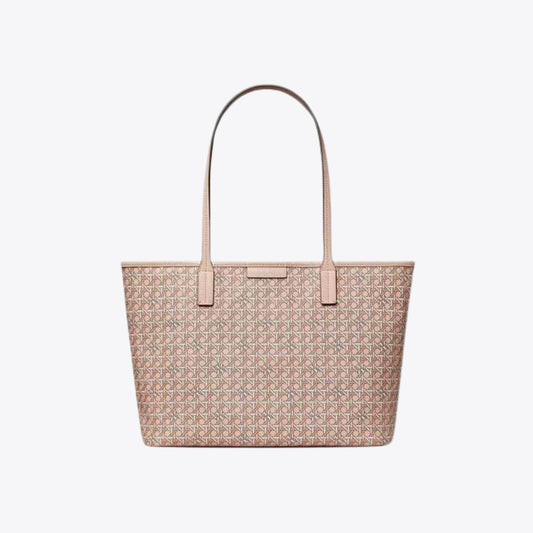 Tory Burch Ever Ready Basket Weave Tote Pink