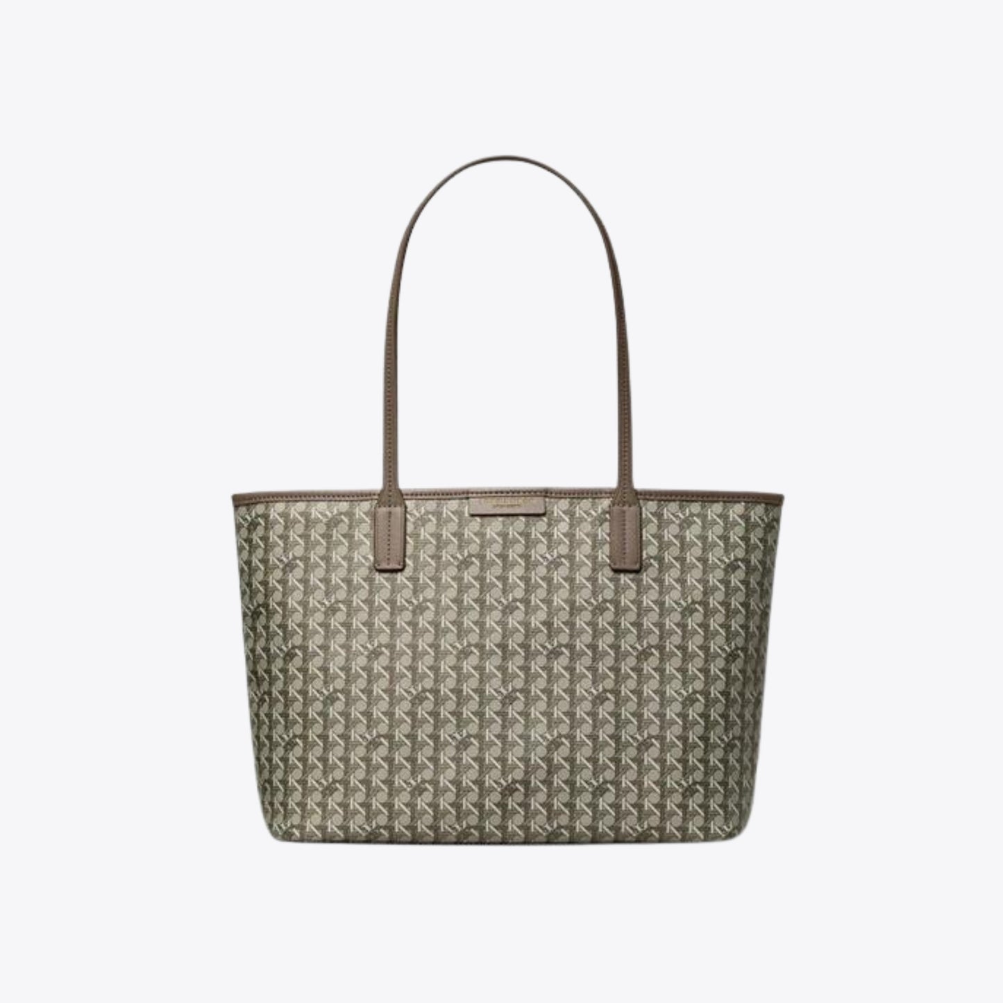 Tory Burch Ever Ready Basket Weave Tote Bag Zinc