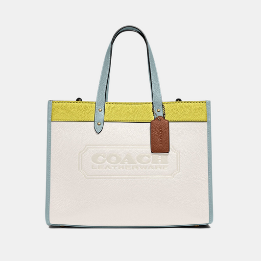 Coach Field Tote 30 In Colorblock With Coach Badge