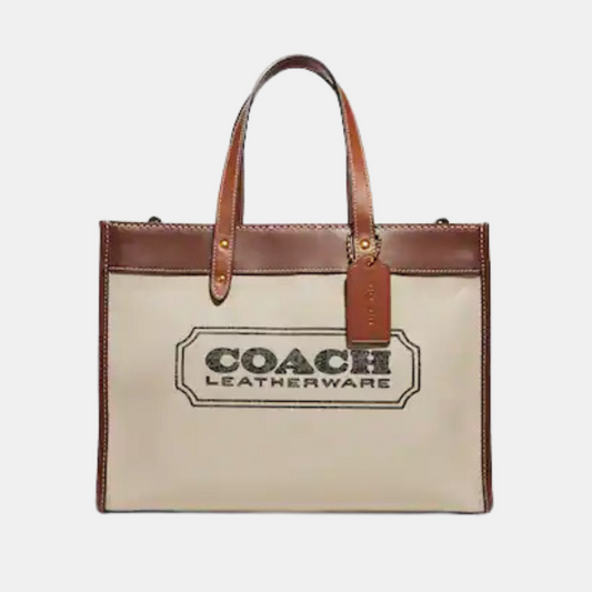 Coach Field Tote 30 With Coach Badge