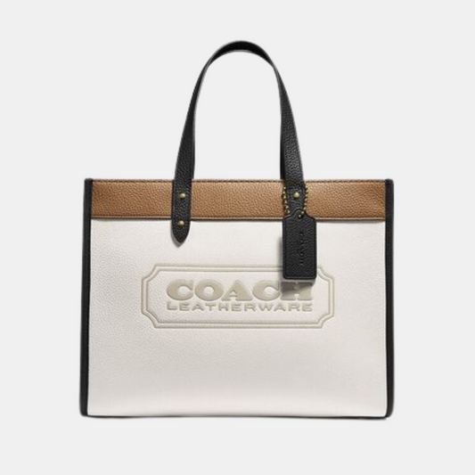 COACH FIELD TOTE 30 IN COLORBLOCK WITH COACH BADGE